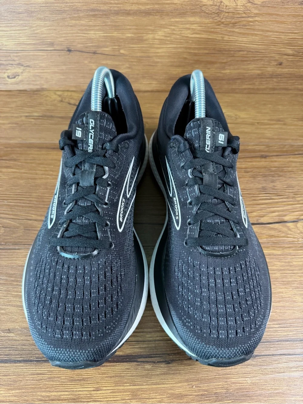 Brooks Glycerin 19 Black Running Shoes - Womens 9.5 Wide Athletic‎ Sneakers